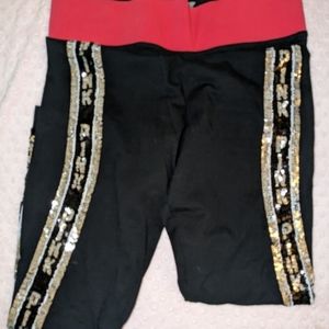 Rare victoria secret pink bling leggings